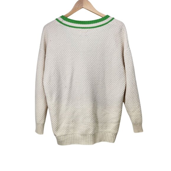 Future Collective Kahlana Barfield Brown Button-Up‎ Cardigan Sweater L Academia - Picture 3 of 8